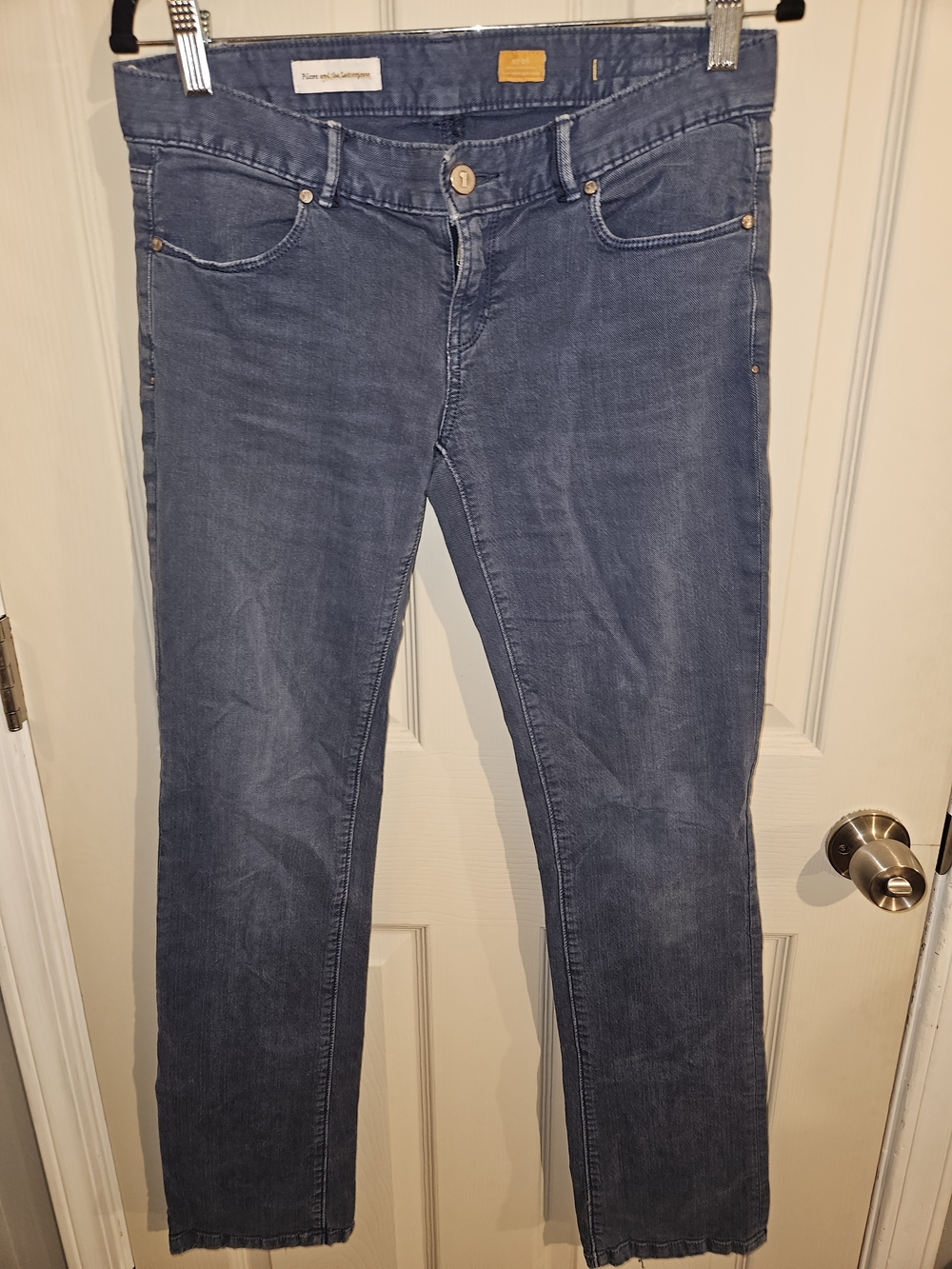 Anthropologie PILCRO Blue Cropped Pants